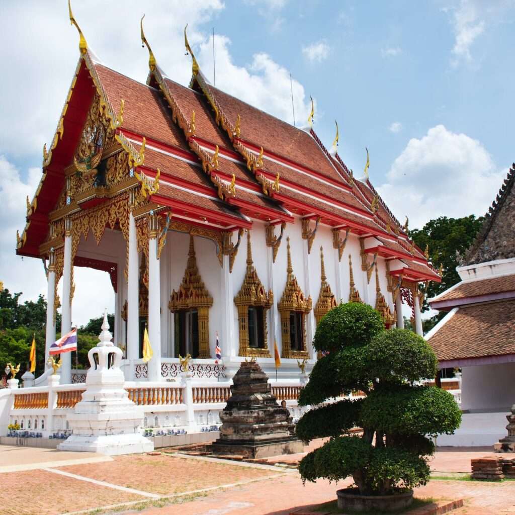 chalong temple at phuket province in thailand